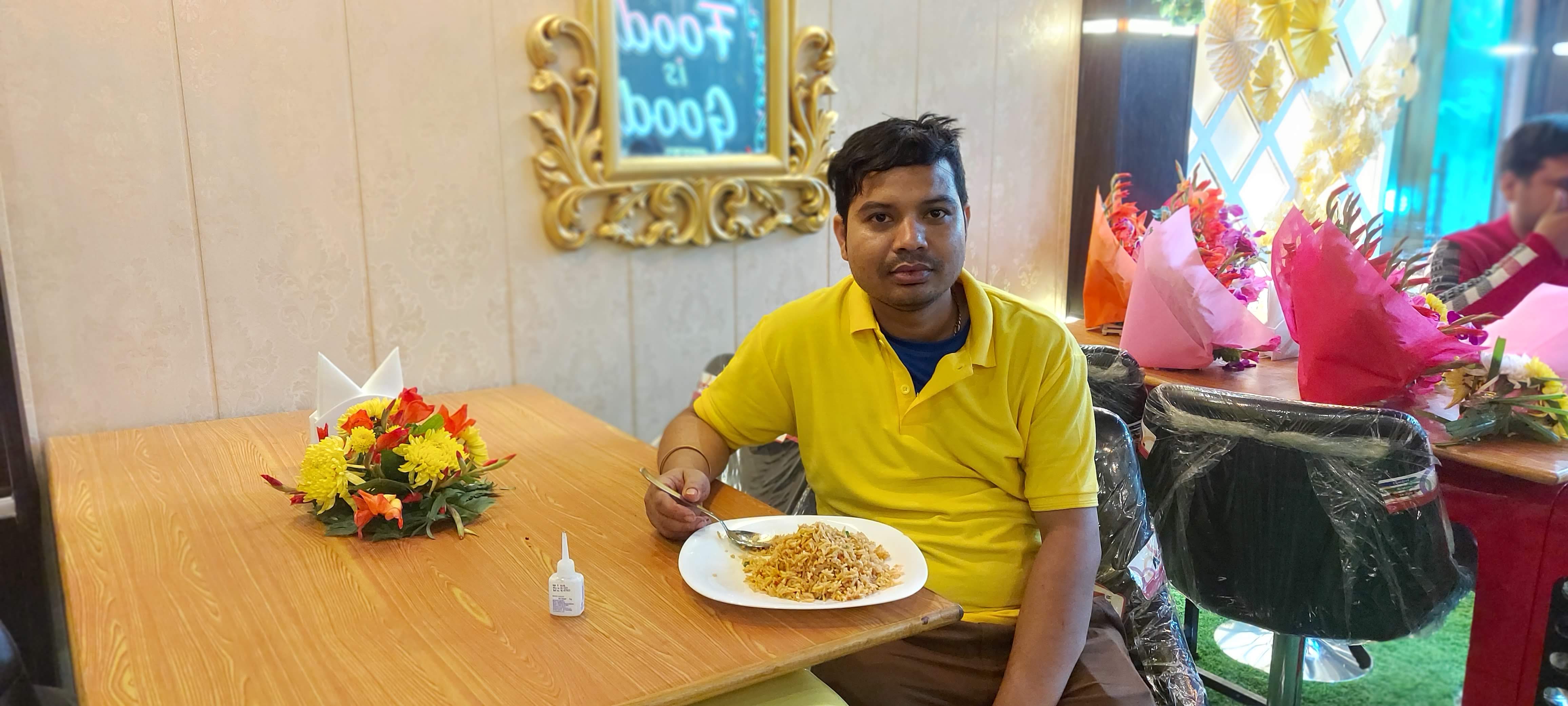 People enjoying a relaxed evening in Prayagraj